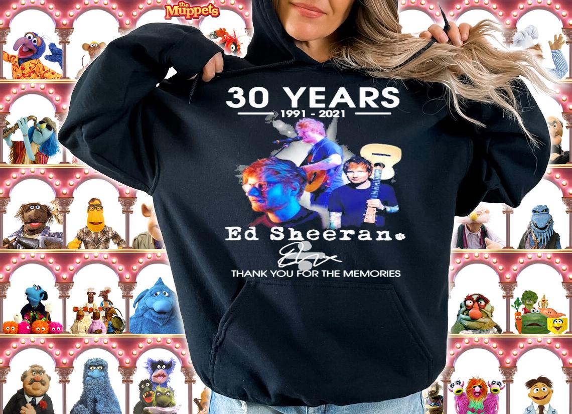 30 years 1991-2021 Ed Sheeran signature t-shirt