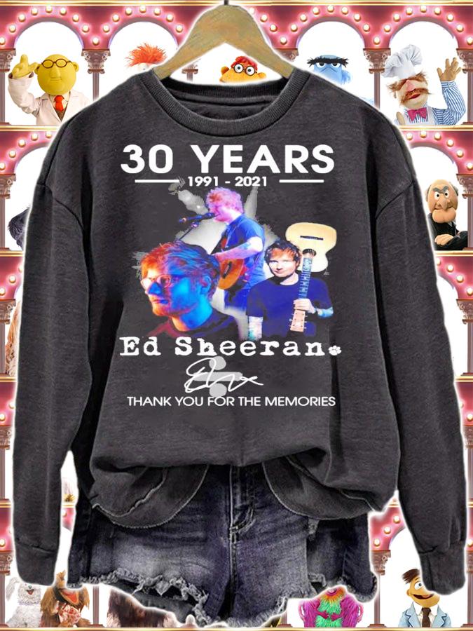 30 years 1991-2021 Ed Sheeran signature t-shirt