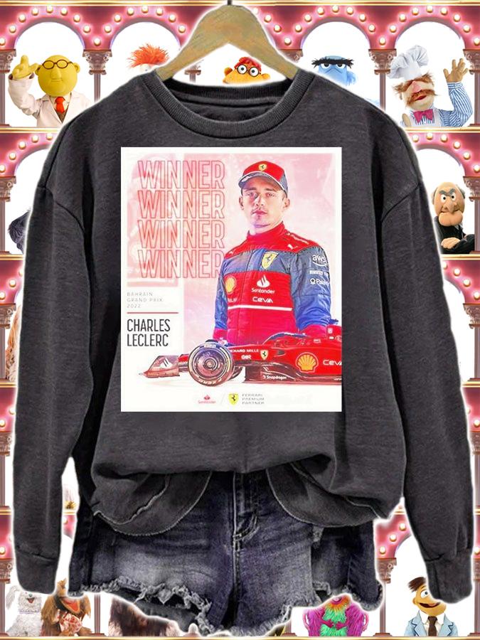 Charles Leclerc Ferrari F1 Wins Bahrain Grand Prix T-Shirt sweatshirt