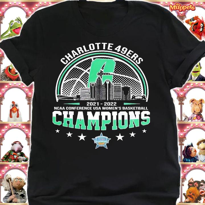 Charlotte 49ers 2022 NCAA Conference USA Women's Basketball Champions T-Shirt shirt