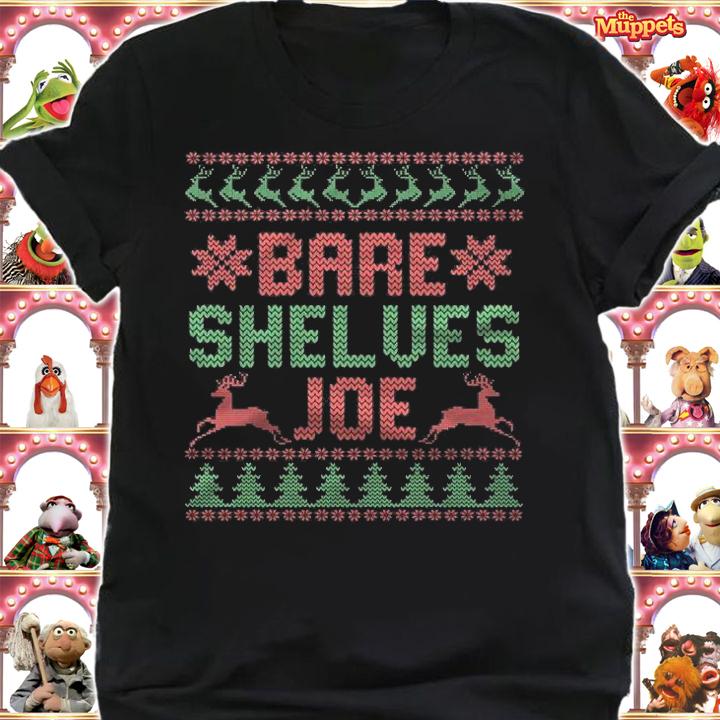F Joe Biden bare Shelves Joe Funny Ugly Christmas T-Shirt shirt