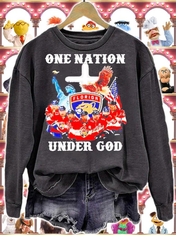 Florida Panthers One Nation Under God T-Shirt sweatshirt