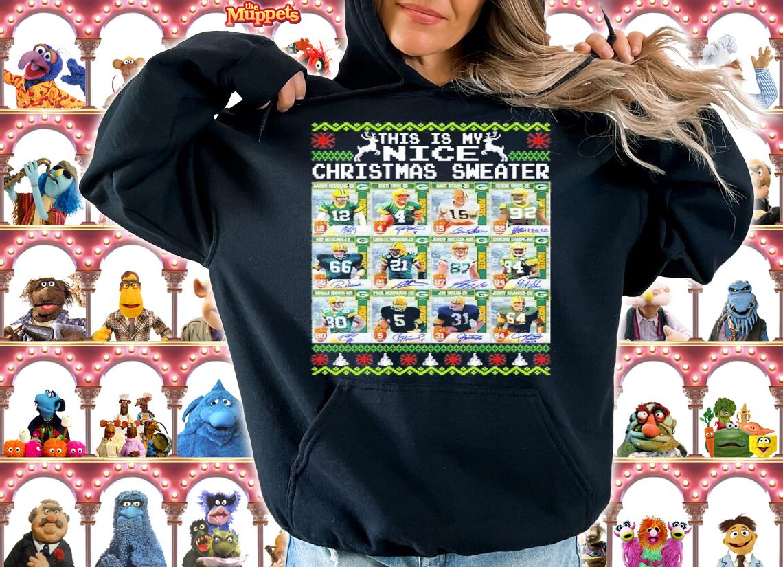 Green Bay Packers This Is My Nice Christmas Sweater Shirt hoodie