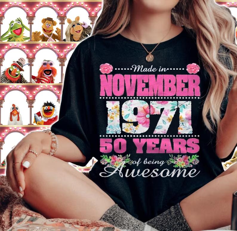 Happy 50Th Birthday Made In November 1971 Shirt 50 Years Old Shirt woman shirt