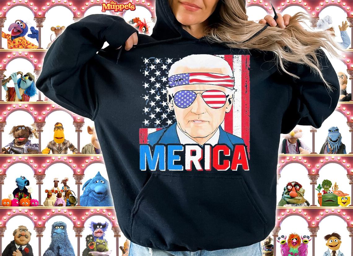 Joe Biden 4th Of July Merica Sunglasses USA Flag T-Shirt