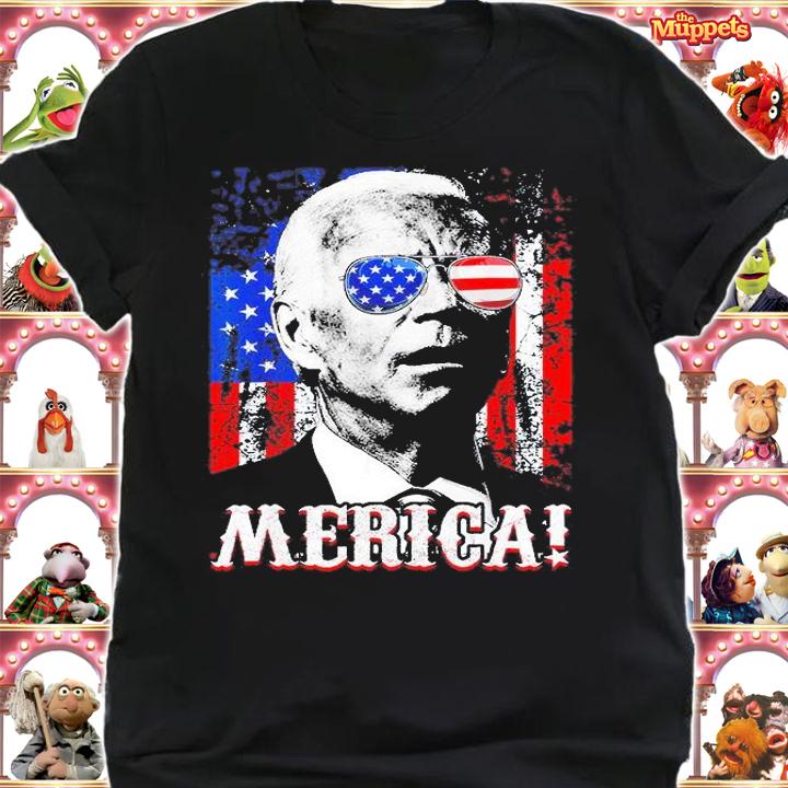Joe Biden American Flag Merica 4th Of July T-Shirt shirt