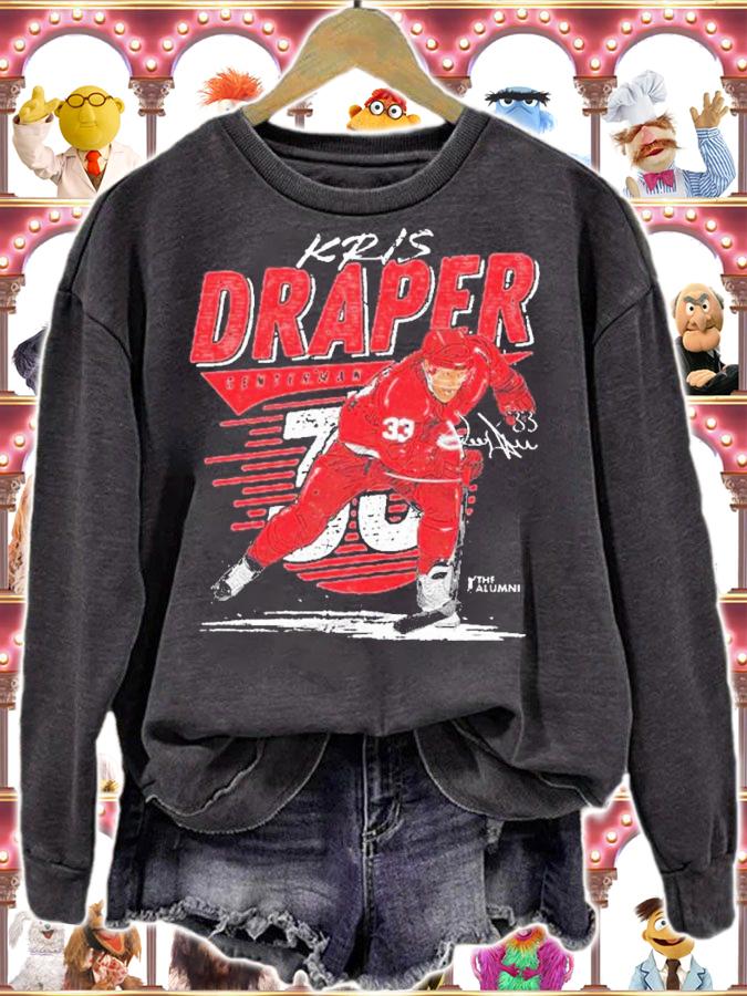 Kris Draper Detroit Retro Hockey Signatures Shirt sweatshirt