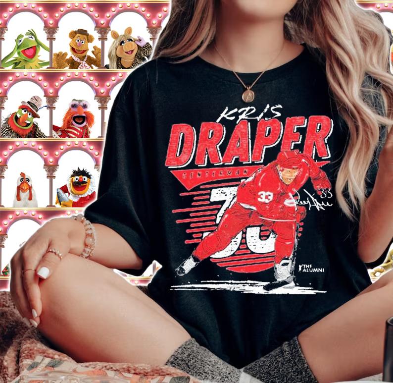 Kris Draper Detroit Retro Hockey Signatures Shirt woman shirt