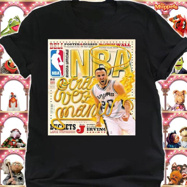 Manu Ginobili NBA Poster Basketball Shirt shirt