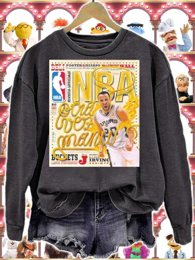 Manu Ginobili NBA Poster Basketball Shirt sweatshirt