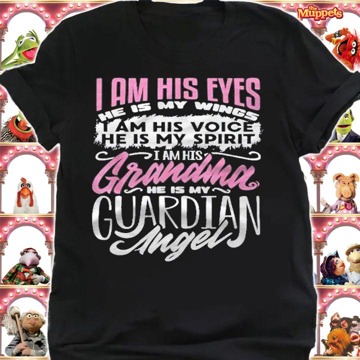 My Grandson Is My Guardian Angel Tee I Am His Grandma Shirt shirt
