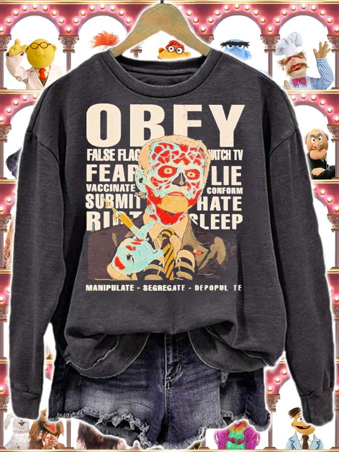 Obey False Flag Watch TV Shirt sweatshirt