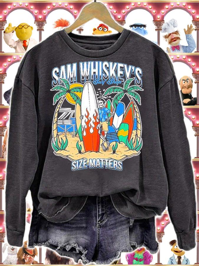 Sam Whiskeys Surf Shop Size Matters T-Shirt sweatshirt