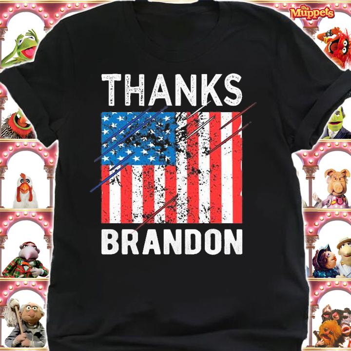 Thanks Brandon-Thank you Brandon US Flag T-Shirt shirt