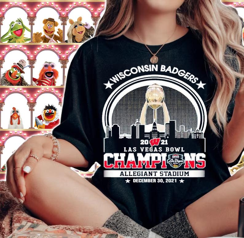 Wisconsin Badgers 2021 Las Vegas Bowl Champions Allegiant Stadium December 30 2021 Shirt woman shirt