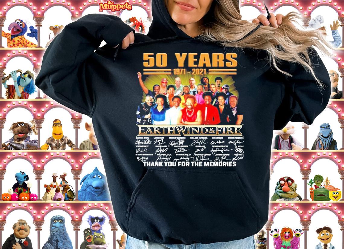 50 years 1971-2021 Earth Wind and Fire signature t-shirt