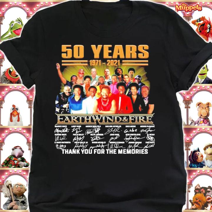 50 years 1971-2021 Earth Wind and Fire signature t-shirt