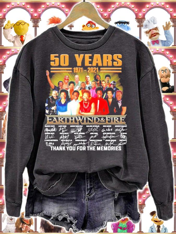 50 years 1971-2021 Earth Wind and Fire signature t-shirt