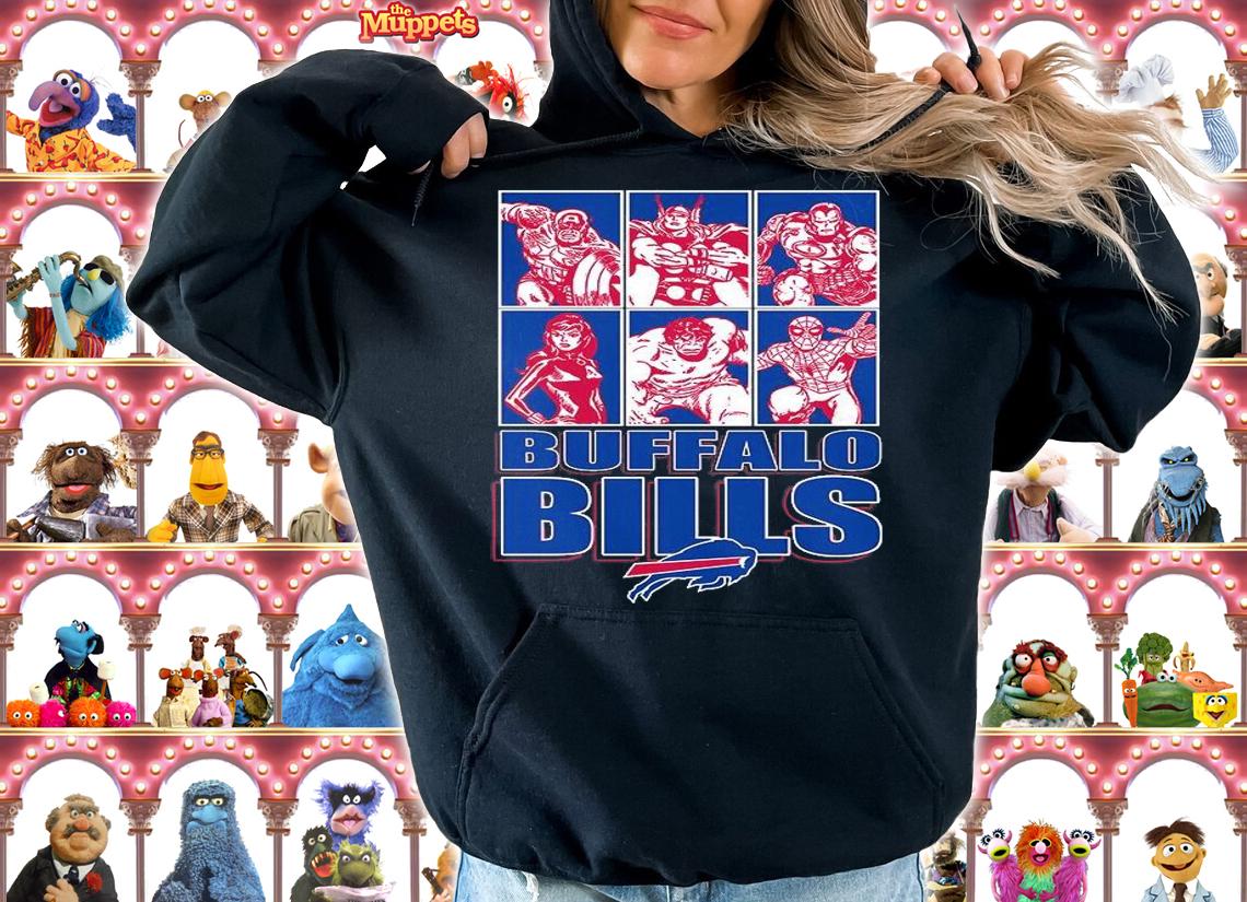Buffalo Bills Disney Marvel Avengers Line-Up shirt hoodie
