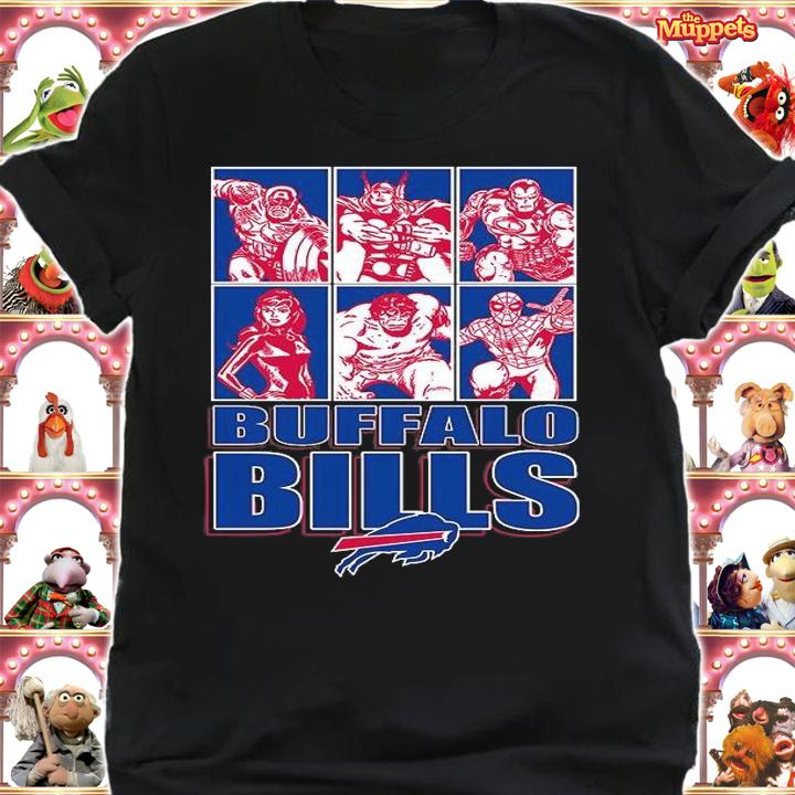 Buffalo Bills Disney Marvel Avengers Line-Up shirt shirt