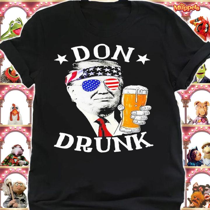 Don Drunk President Donald Trump Drinking Beer T-Shirt