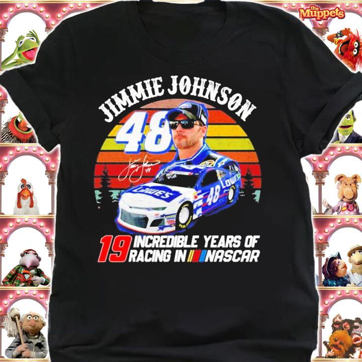 Jimmie Johnson 19 incredible years of racing in Nascar signature vintage shirt