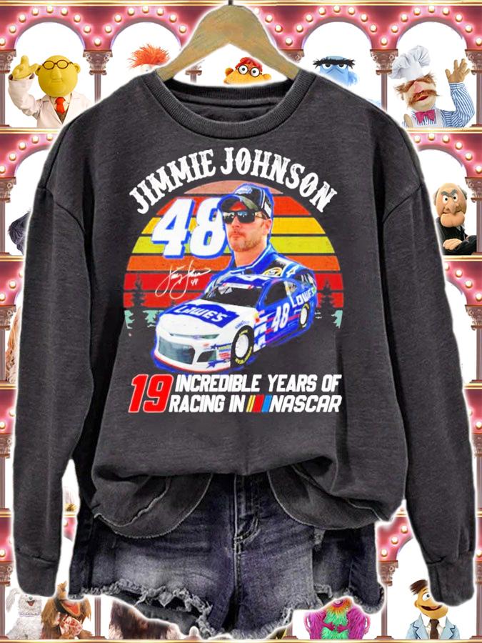 Jimmie Johnson 19 incredible years of racing in Nascar signature vintage shirt
