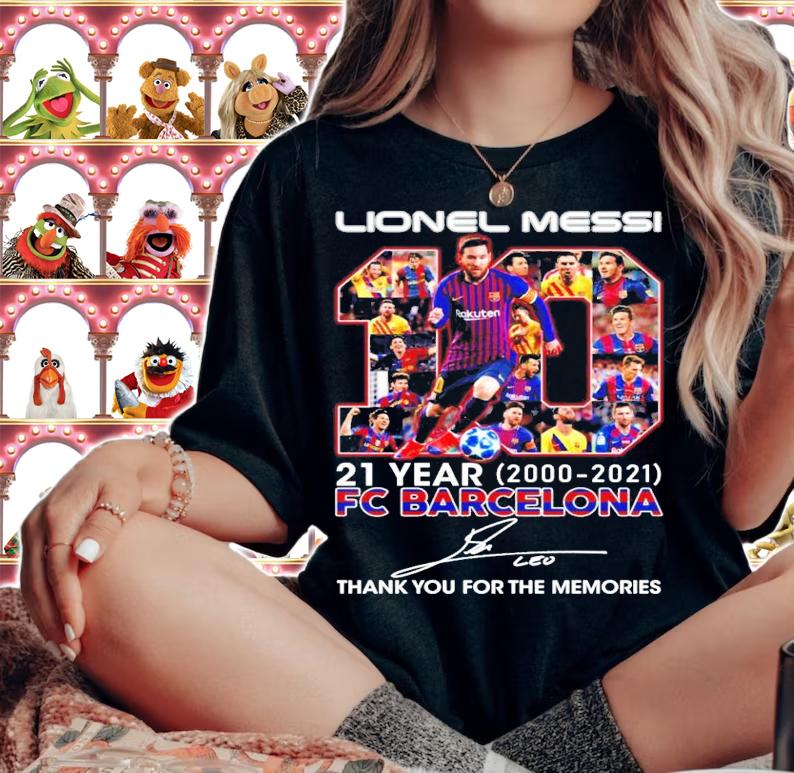 Lionel Messi 21 years 2000-2021 FC Barcelona signature shirt