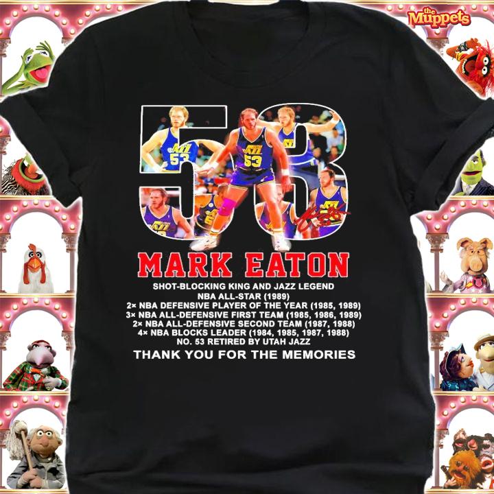 Mark Eaton signature thank you for the memories shirt shirt