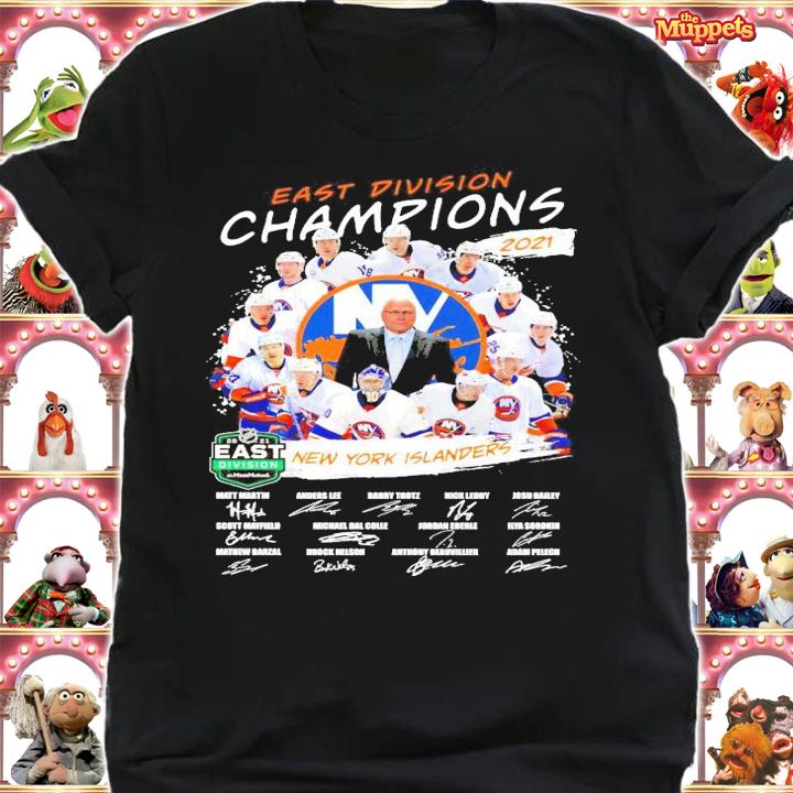 New York Islanders East Division Champions 2021 signature shirt shirt
