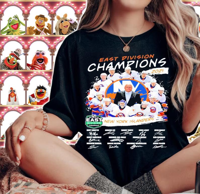 New York Islanders East Division Champions 2021 signature shirt woman shirt