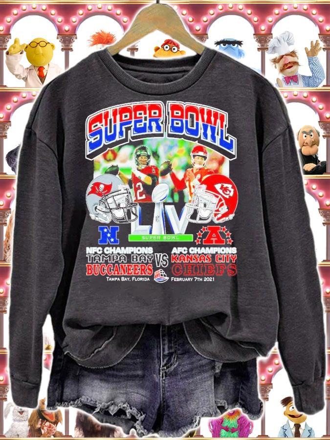 Super Bowl NFC Champions Tampa Bay Buccaneers vs Kansas City Chiefs shirt sweatshirt