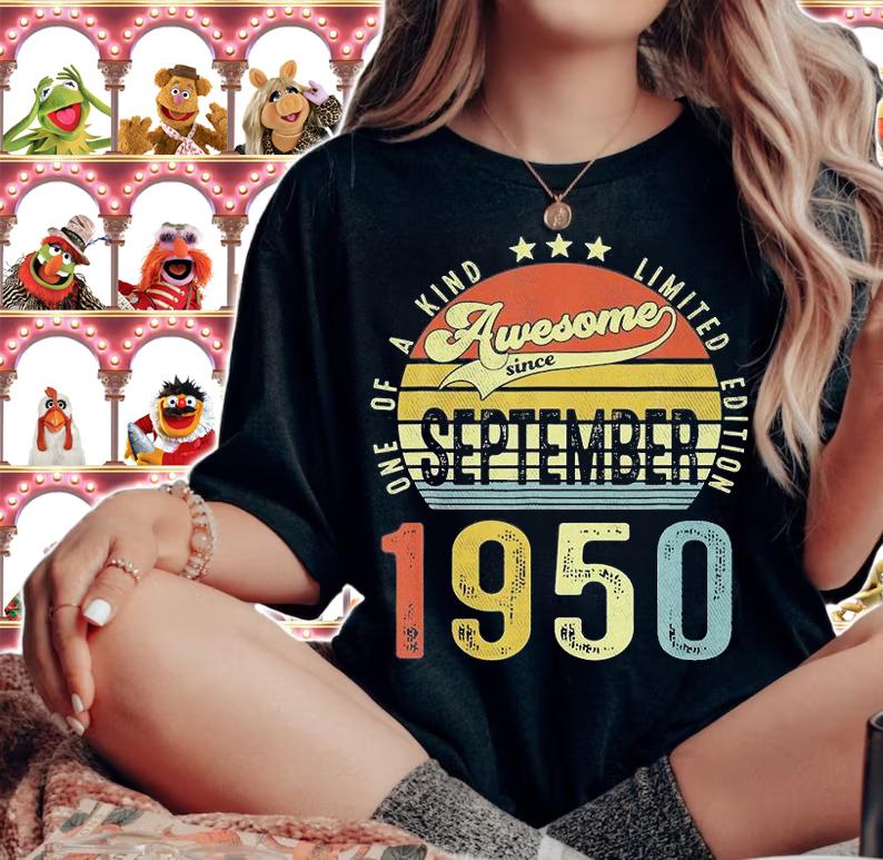 71 Years Old Vintage Awesome Since September 1950 T-Shirt woman shirt