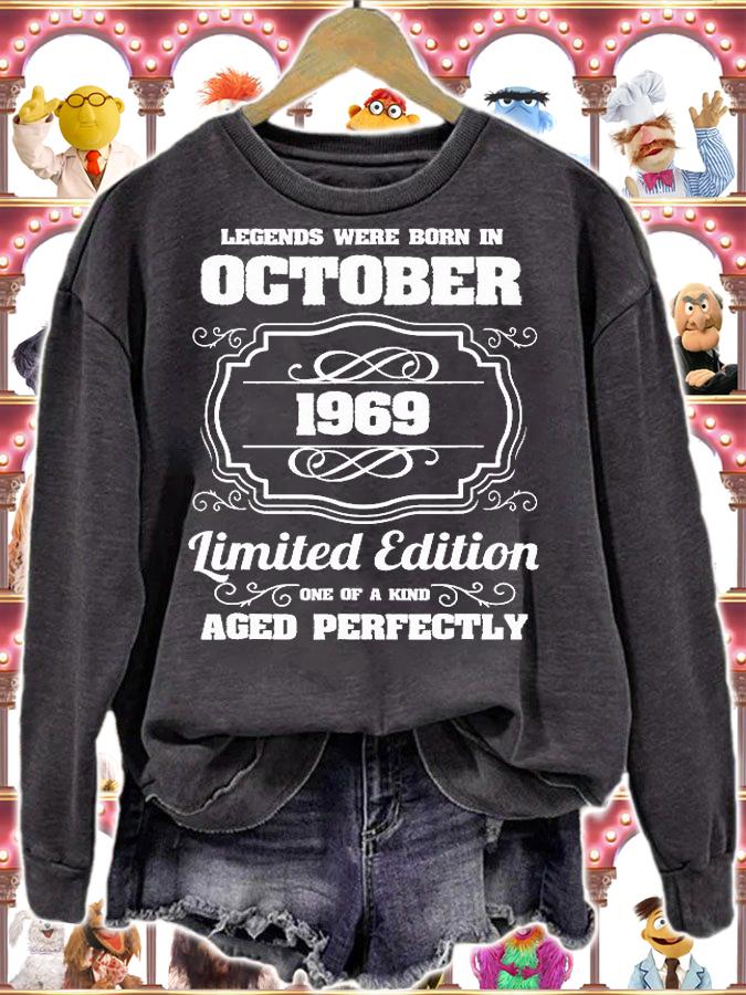 Legends Were Born In October 1969 52Th Birthday T-Shirt sweatshirt