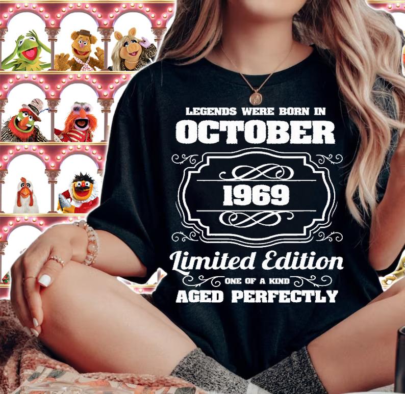 Legends Were Born In October 1969 52Th Birthday T-Shirt woman shirt