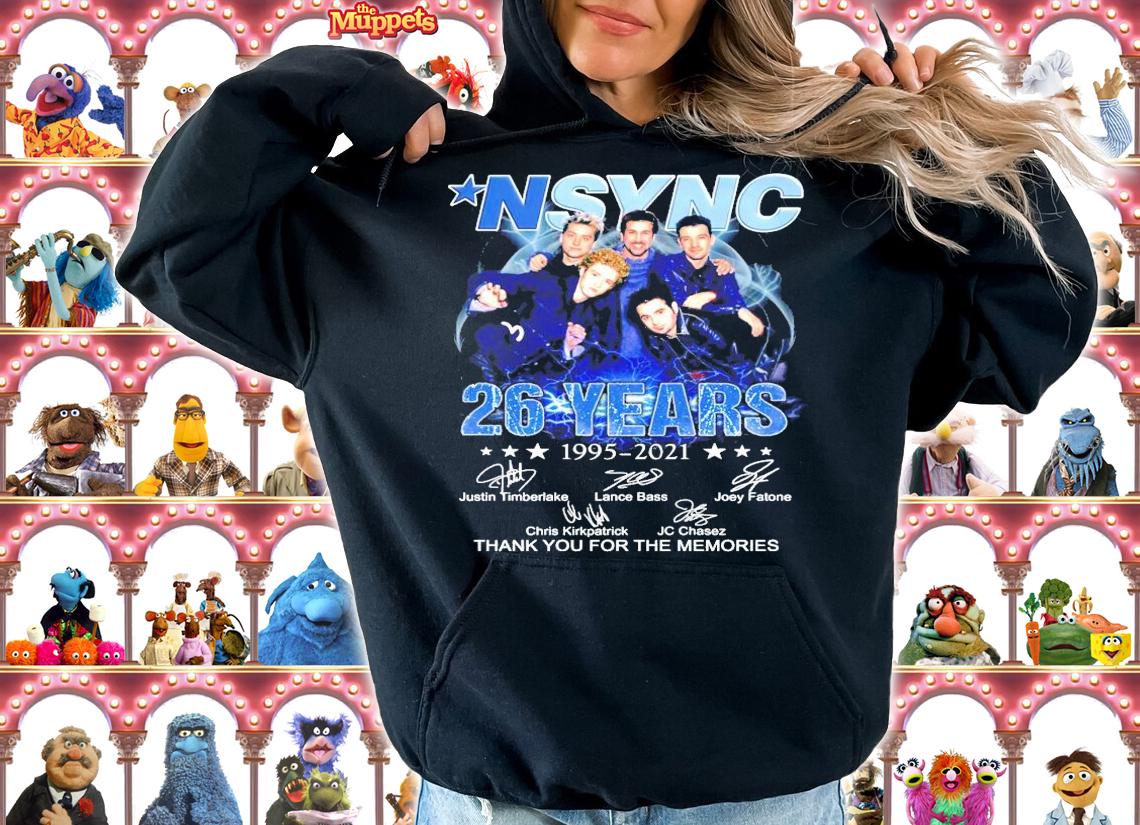 NSYNC 26 years 1995-2021 signature shirt