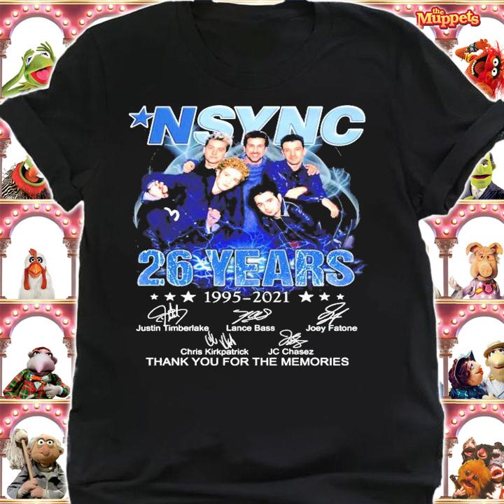 NSYNC 26 years 1995-2021 signature shirt