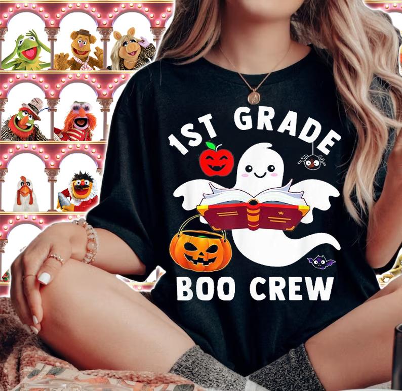 1st Grade Boo Crew First Grade Halloween Costume T-Shirt woman shirt