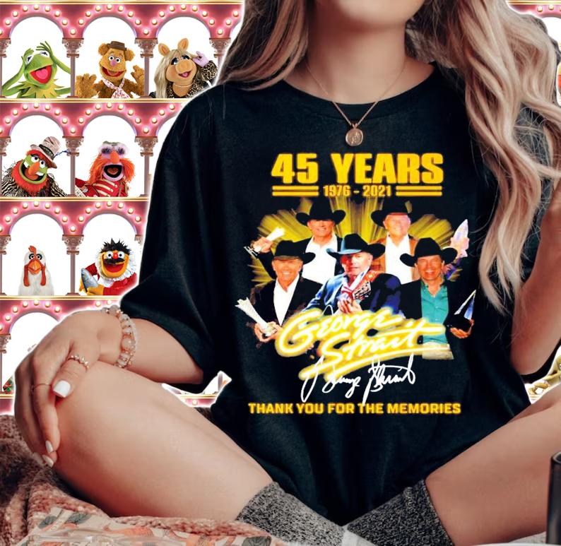 45 years 1976-2021 George Strait signature shirt woman shirt