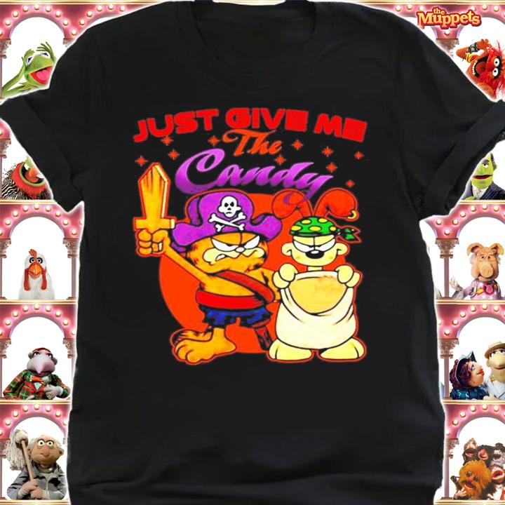 Garfield And Odie Just Give Me The Candy Shirt shirt