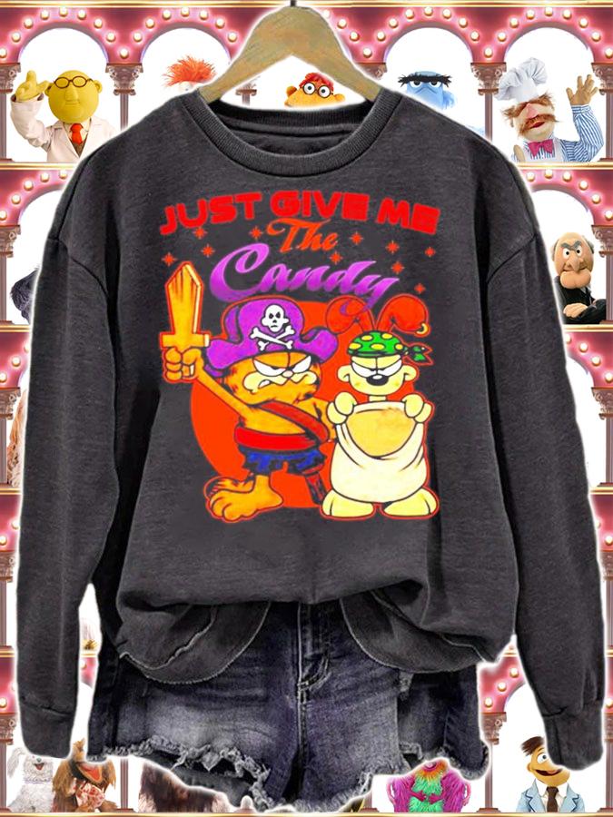 Garfield And Odie Just Give Me The Candy Shirt sweatshirt