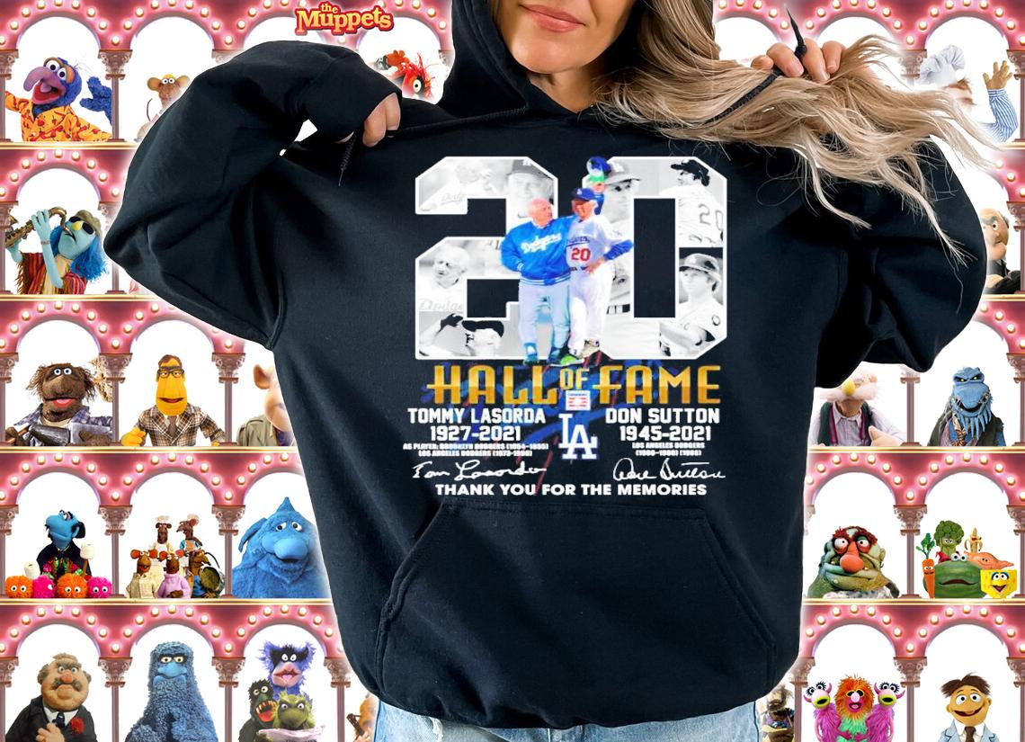 Hall Of Fame Tommy Lasorda Don Sutton 1945-2021 signature shirt hoodie