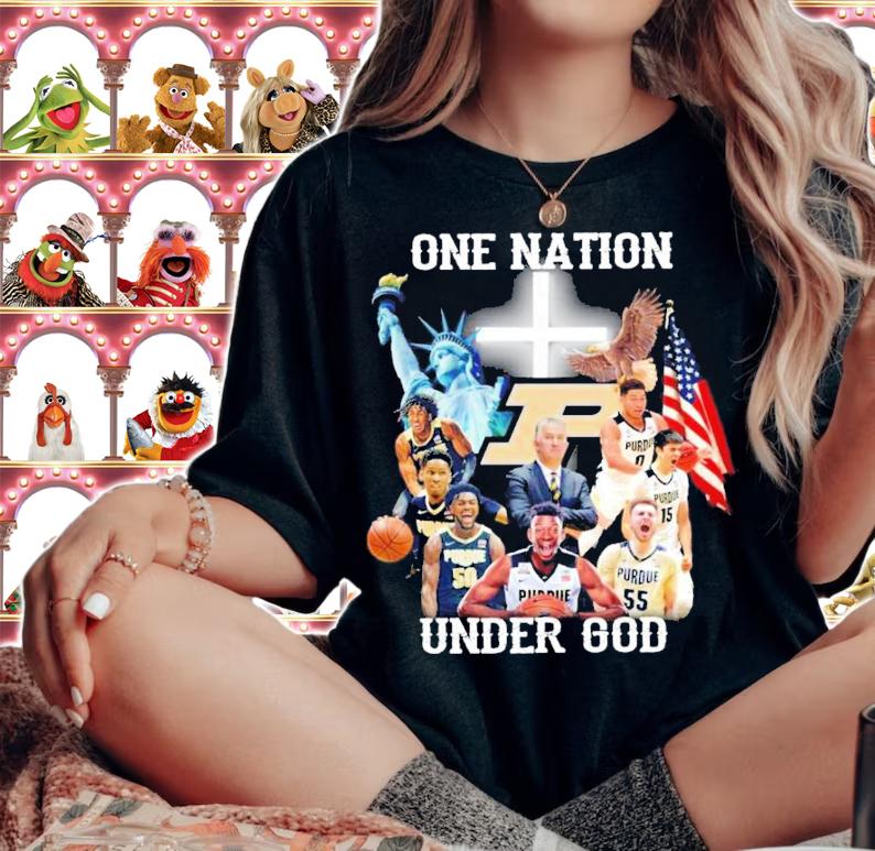 Purdue Boilermakers one nation under god shirt