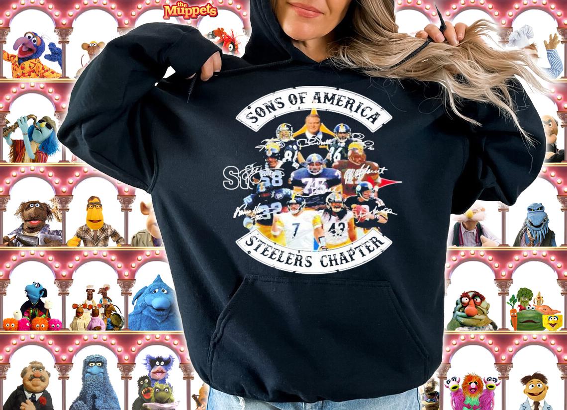 Sons of America Steelers Chapter signatures shirt hoodie