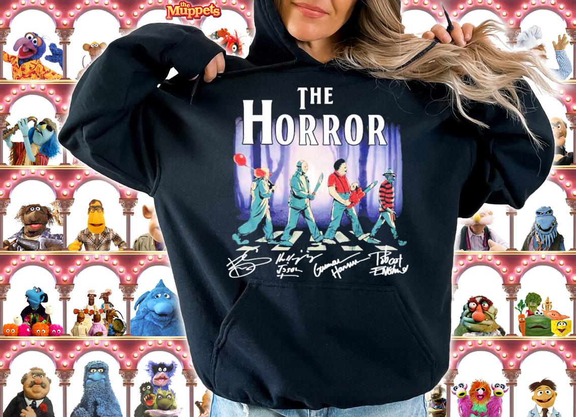 The Horror Abbey Road signatures Halloween shirt hoodie