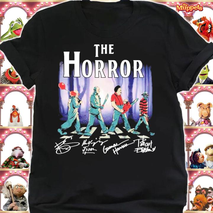 The Horror Abbey Road signatures Halloween shirt shirt