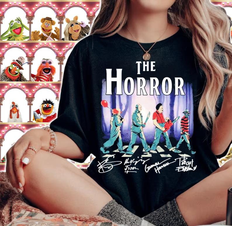 The Horror Abbey Road signatures Halloween shirt woman shirt