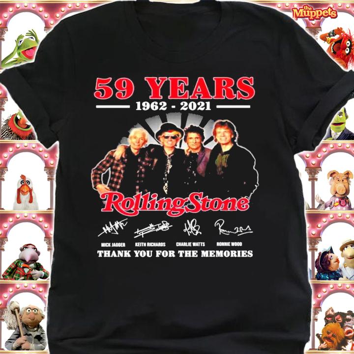59 years 1962-2021 Rolling Stone signatures shirt shirt