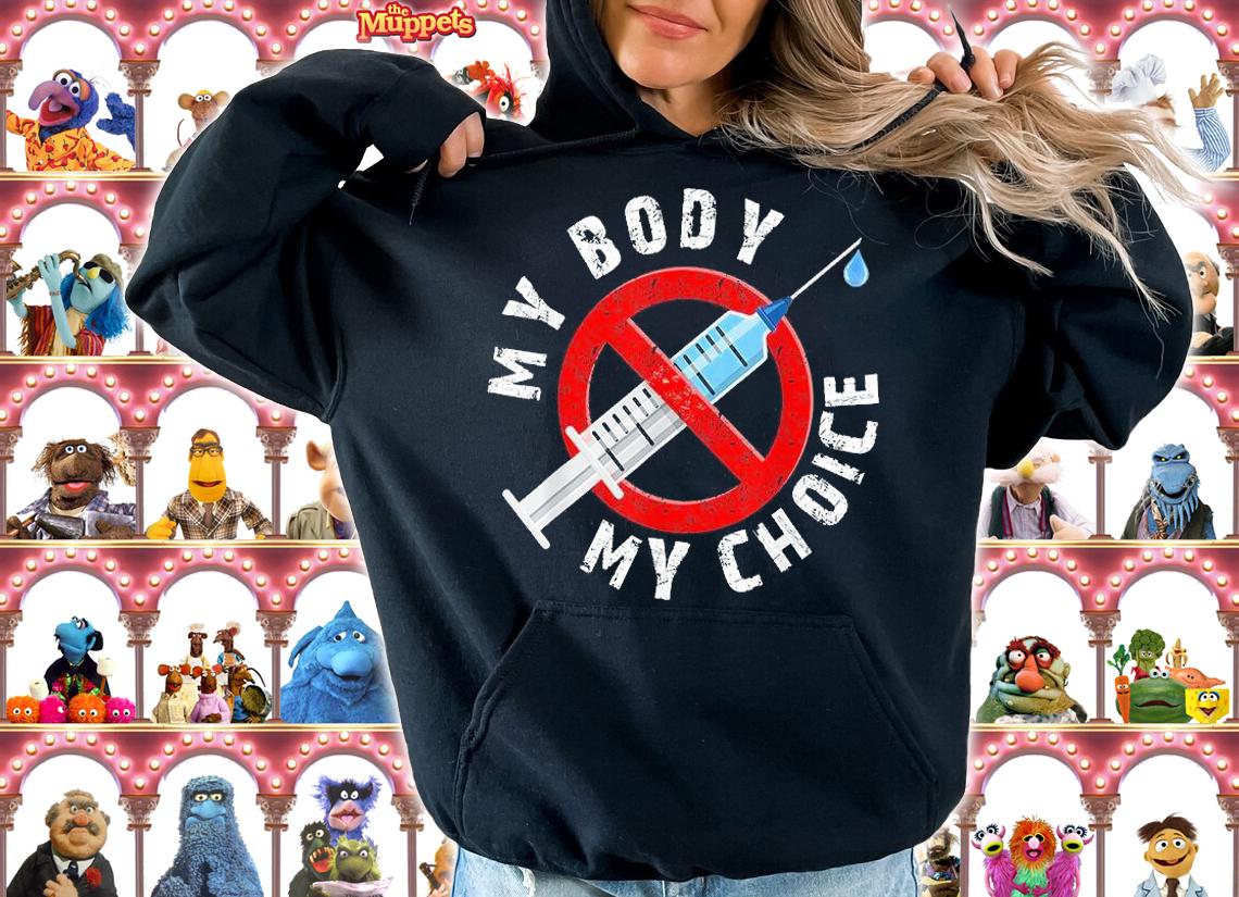 Distressed My Body My Choice No Forced Vaccines shirt hoodie