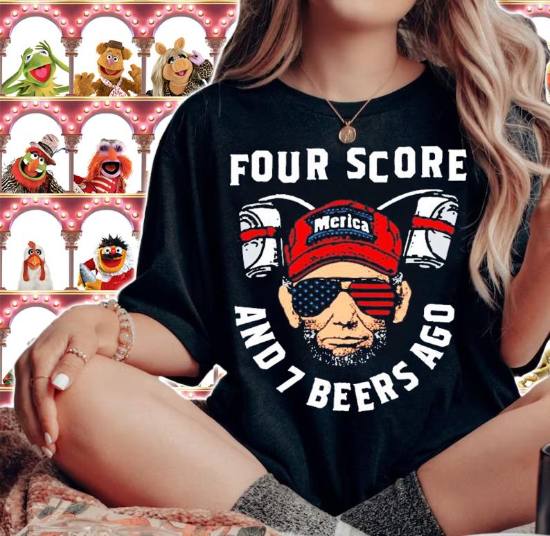 Four Score and 7 Beers Ago Abe Lincoln shirt